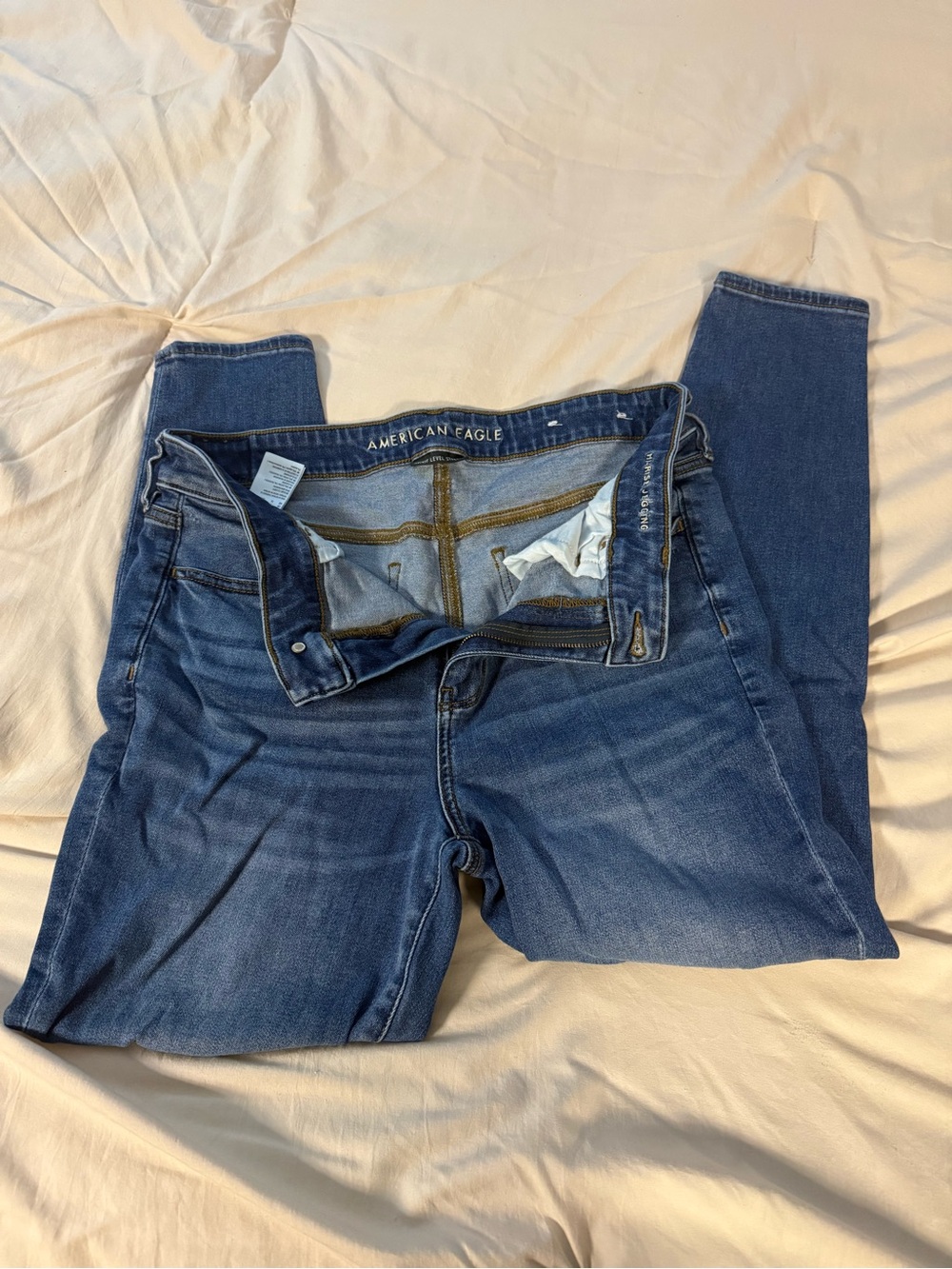 American Eagle Outfitters Dark Blue Stretch Skinny Jeggings